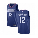 Youth Nike Los Angeles Clippers #12 Luc Mbah a Moute Swingman Blue NBA Jersey - Icon Edition