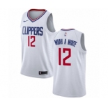 Youth Nike Los Angeles Clippers #12 Luc Mbah a Moute Swingman White NBA Jersey - Association Edition