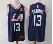 Youth Nike Los Angeles Clippers #13 Paul George Swingman Navy Blue NBA Jersey - City Editio