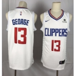 Youth Nike Los Angeles Clippers #13 Paul George Swingman White NBA Jersey - Association Editionn