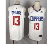 Youth Nike Los Angeles Clippers #13 Paul George Swingman White NBA Jersey - Association Editionn