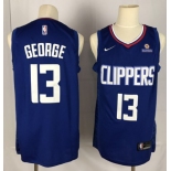 Youth Nike Los Angeles Clippers #13 paul george Swingman Blue NBA Jersey - Icon Edition