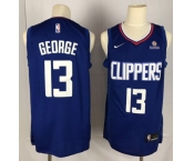 Youth Nike Los Angeles Clippers #13 paul george Swingman Blue NBA Jersey - Icon Edition