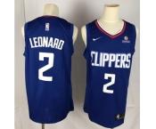 Youth Nike Los Angeles Clippers #2 Kawhi Leonard Swingman Blue NBA Jersey - Icon Edition