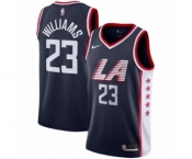 Youth Nike Los Angeles Clippers #23 Louis Williams Swingman Navy Blue NBA Jersey - City Edition