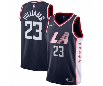 Youth Nike Los Angeles Clippers #23 Louis Williams Swingman Navy Blue NBA Jersey - City Edition