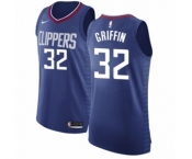 Youth Nike Los Angeles Clippers #32 Blake Griffin Authentic Blue Road NBA Jersey - Icon Edition