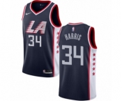 Youth Nike Los Angeles Clippers #34 Tobias Harris Swingman Navy Blue NBA Jersey - City Edition