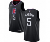 Youth Nike Los Angeles Clippers #5 Montrezl Harrell Swingman Black NBA Jersey Statement Edition