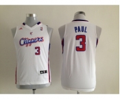 youth nba los angeles clippers #3 paul white[revolution 30 swingman]