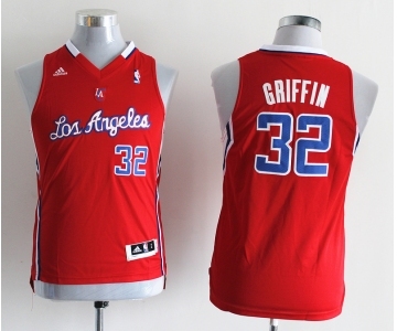 youth nba los angeles clippers #32 griffin red(revolution 30 swingman)