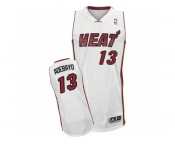 Men Adidas Miami Heat #13 Edrice Adebayo Authentic White Home NBA Jersey