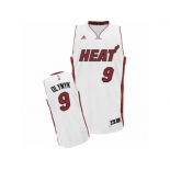 Men Adidas Miami Heat #9 Kelly Olynyk Swingman White Home NBA Jersey