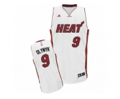 Men Adidas Miami Heat #9 Kelly Olynyk Swingman White Home NBA Jersey