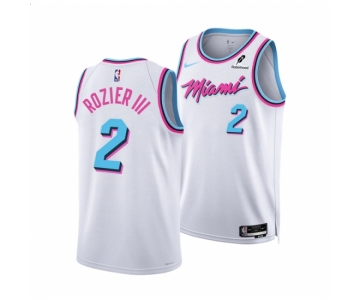 Men Miami Heat #2 Terry Rozier White 2024-25 City Edition Stitched Basketball Jersey