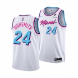 Men Miami Heat #24 Haywood Highsmith White 2024-25 City Edition Stitched Basketball Jersey