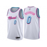 Men Nike Miami Heat #0 Josh Richardson Authentic White NBA Jersey - City Edition