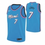 Men Nike Miami Heat #7 Kyle Lowry 2019 20 Men Blue Miami City Edition NBA Jersey