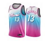 Men's Miami Heat #13 Bam Adebayo Blue Pick City Edition New Uniform 2020-21 Stitched Basketball Jersey