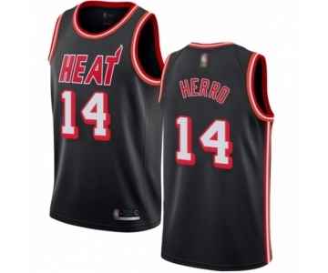 Men's Miami Heat #14 Tyler Herro Authentic Black Fashion Hardwood Classics Basketball Jersey