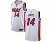 Men's Miami Heat #14 Tyler Herro Authentic White Basketball Jersey - Association Edition