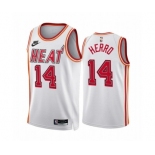 Men's Miami Heat #14 Tyler Herro White Classic Edition Stitched Basketball Jersey