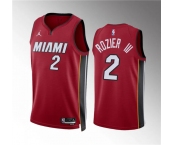 Men's Miami Heat #2 Terry Rozier III Red Statement Edition Stitched Basketball Jersey