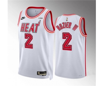 Men's Miami Heat #2 Terry Rozier III White Classic Edition Stitched Basketball Jersey