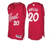 Men's Miami Heat #20 Justise Winslow Red 2016 Christmas Day NBA Swingman Jersey