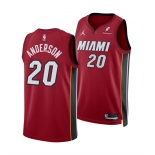 Men's Miami Heat #20 Kyle Anderson Red 2025 Statement Edition Swingman Stitched Basketball Jersey