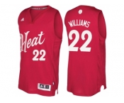 Men's Miami Heat #22 Derrick Williams Red 2016 Christmas Day NBA Swingman Jersey