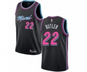 Men's Miami Heat #22 Jimmy Butler Authentic Black Basketball Jersey - City Edition