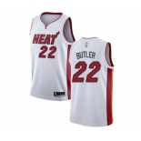 Men's Miami Heat #22 Jimmy Butler Authentic White Basketball Jersey - Association Edition