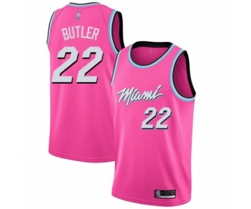 Men's Miami Heat #22 Jimmy Butler Pink Swingman Jersey - Earned Edition