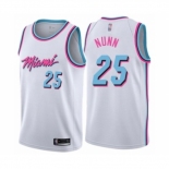 Men's Miami Heat #25 Kendrick Nunn Authentic White Basketball Jersey - City Edition