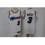 Men's Miami Heat #3 Dwyane Wade  Whte Basketball Jersey 2021 New