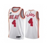 Men's Miami Heat #4 Andre Drummond White Classic Edition Stitched Basketball Jersey