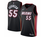 Men's Miami Heat #55 Duncan Robinson Nike Black 2020-21 Swingman Jersey