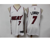 Men's Miami Heat #7 Kyle Lowry White Nike 75th Anniversary Diamond 2021 Stitched Jersey