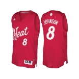 Men's Miami Heat #8 Tyler Johnson 2016 Christmas Day Red NBA Swingman Jersey