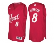 Men's Miami Heat #8 Tyler Johnson 2016 Christmas Day Red NBA Swingman Jersey