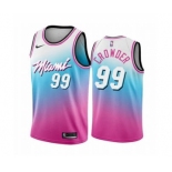 Men's Miami Heat #99 Jae Crowder Blue Pick City Edition New Uniform 2020-21 Stitched Basketball Jersey