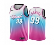 Men's Miami Heat #99 Jae Crowder Blue Pick City Edition New Uniform 2020-21 Stitched Basketball Jersey