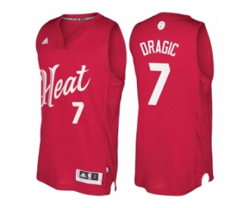 Men's Miami Heat Goran Dragic Red 2016 Christmas Day NBA Swingman Jersey