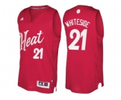 Men's Miami Heat Hassan Whiteside Red 2016 Christmas Day NBA Swingman Jersey