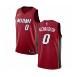 Men's Nike Miami Heat #0 Josh Richardson Swingman Red NBA Jersey Statement Edition