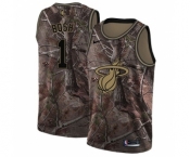 Men's Nike Miami Heat #1 Chris Bosh Swingman Camo Realtree Collection NBA Jersey