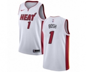 Men's Nike Miami Heat #1 Chris Bosh Swingman NBA Jersey - Association Edition