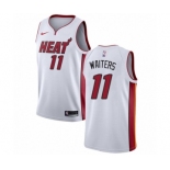 Men's Nike Miami Heat #11 Dion Waiters Swingman NBA Jersey - Association Edition