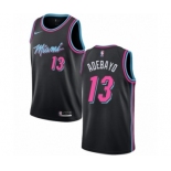 Men's Nike Miami Heat #13 Edrice Adebayo Swingman Black NBA Jersey - City Edition